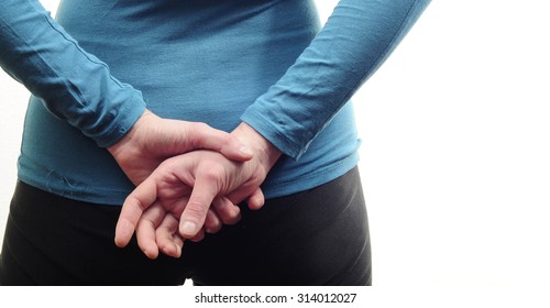 Woman Hands Behind His Back Stock Photo 314012027 | Shutterstock