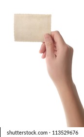 Woman Hands Holding An Old Photo