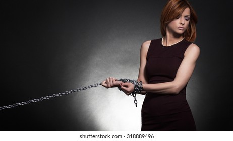 Similar Images, Stock Photos & Vectors of Woman hands tied together