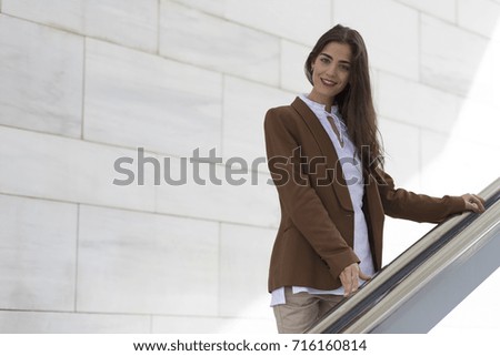 Similar – Woman business outdoor building