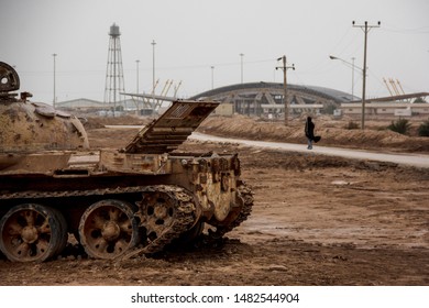 A Woman Has Come To An Old Battlefield To Say Farewell To Her Passed Away Husband. So Many People Killed During The Iran Iraq War In Four Decades Ago. 