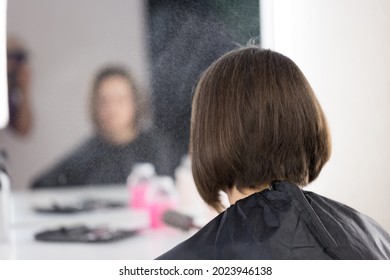 Woman Having Her Hair Done