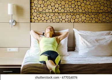 Woman Having A Rest After Hard Workout