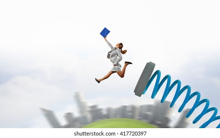 Woman In High Jump