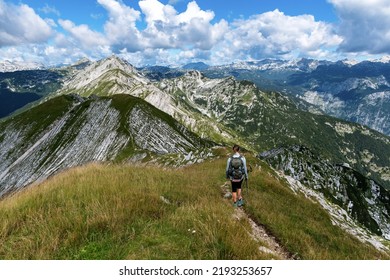 Woman hiking in Triglav national park, Slovenia - Shutterstock ID 2193253657
