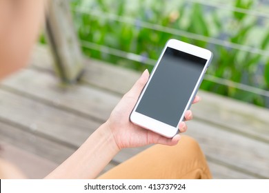 Woman Hold With Phone