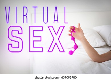 Woman Holding Anal Balls Bed Text Stock Photo 639098980 Shutterstock