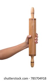 Woman Holding A Baking Rolling Pin