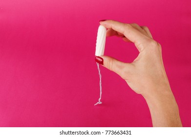 Menstrual Tampon On Blue Background Menstruation Stock Photo (Edit Now ...