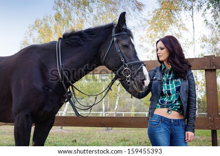 Woman with horse
