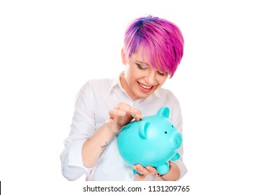 Royalty Free Magenta Purple Pink Short Hair Stock Images Photos