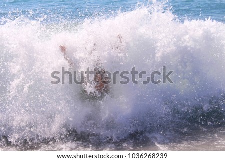 Similar – Image, Stock Photo breakwater Lifestyle Joy