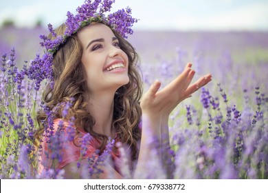 Woman in lavender