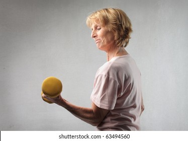 Woman Lifting Weights