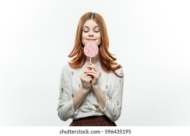 woman lollipop