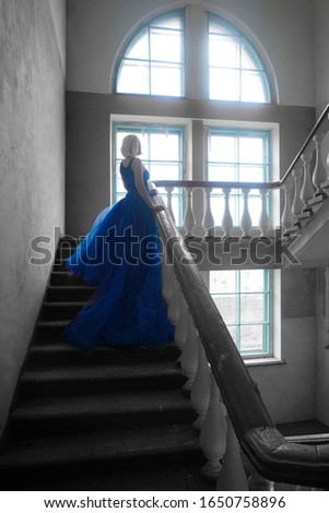 Similar – Image, Stock Photo Sleeping Beauty on the way to the tower room