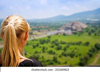 Woman Looking Far Away Distance