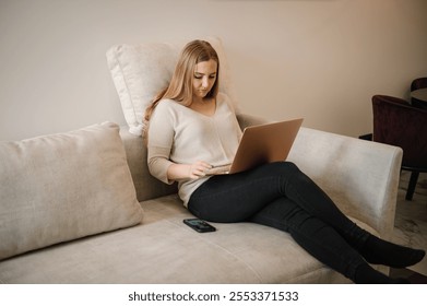 Woman looking at laptop monitor feeling tired frustrated reading bad news on financial market working in home. Investor broker analyzing indices, trading online investment data on stock market graph. - Powered by Shutterstock