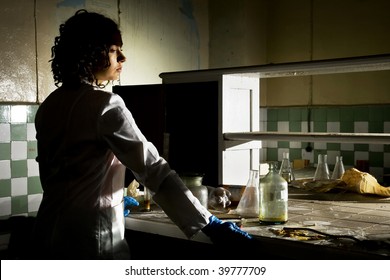 woman in lost lab
