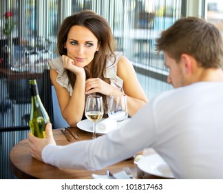 Woman In Love On Romantic Date