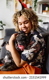 Woman Loving Her Lovely Pet