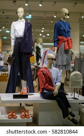 Woman Mannequins In Fine Art Style Clothes In Store