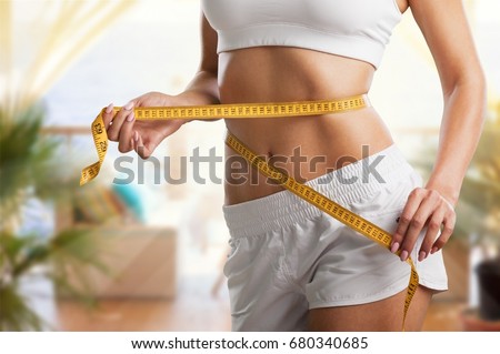 Woman with measure.
