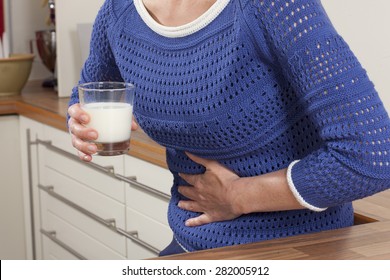 Woman With Milk Allergy