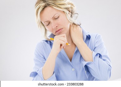 Woman With Neck Pain