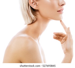 Woman Neck Shoulder Lips Nose 