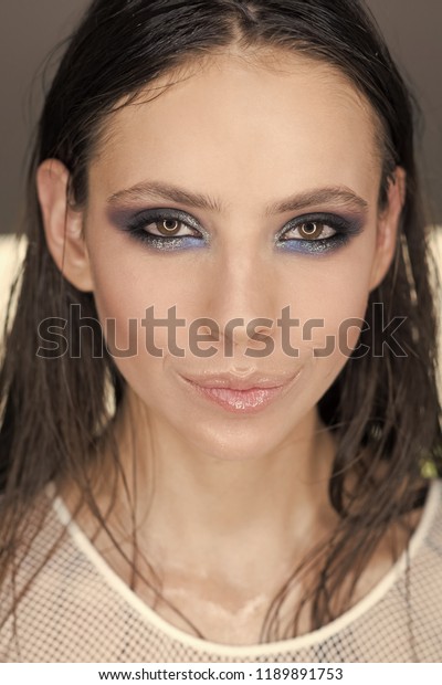 Woman Oily Long Hair Beauty Salon Stock Photo Edit Now 1189891753