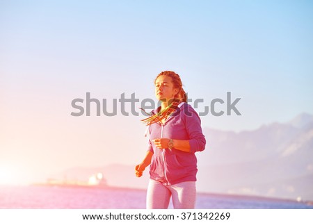 woman on the beach