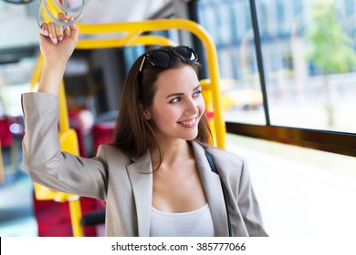 Woman On Bus
