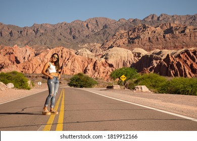 Woman On The Cafayate Route