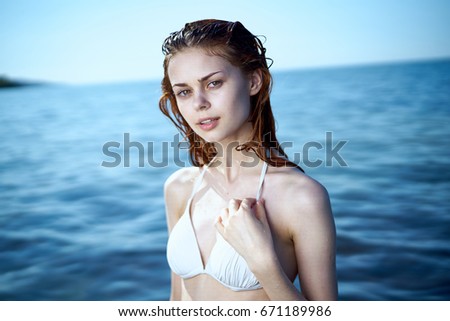 Woman on the sea                               