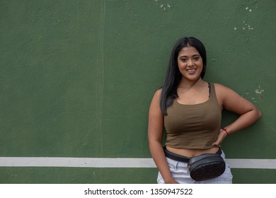 Woman On Tennis Court Wearing Fanny Pack