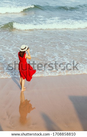 Similar – Image, Stock Photo far on the sea floats a fishing boat