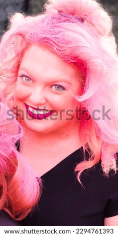 Similar – Image, Stock Photo Young happy woman drinking a milkshake