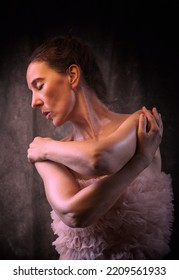 Woman With Pink Tulle Body