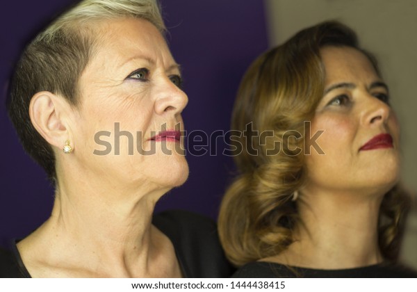 Woman Platinum Blonde Short Hair Woman Stock Photo Edit Now