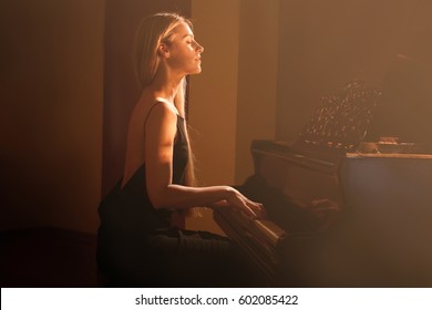 Woman Playing Piano