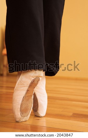 Woman with pointe shoes - Ballet