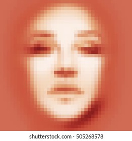 Pixel Face Images, Stock Photos & Vectors | Shutterstock