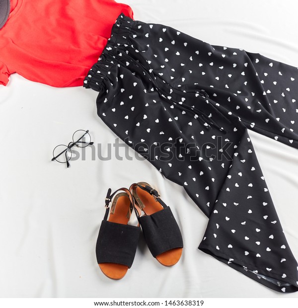 Woman Preparing Go Workcomfortable Casual Clothes Stock Photo