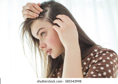 Woman With Problematic Hair 