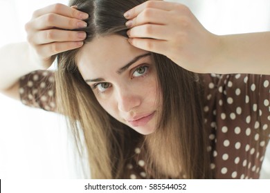 Woman With Problematic Hair 