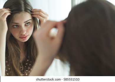 Woman With Problematic Hair