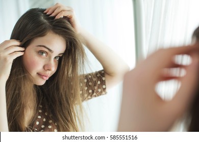 Woman With Problematic Hair