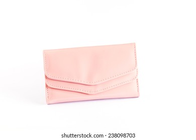 Woman Purse (wallet) Isolated On The White Background.