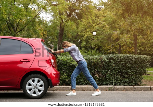 3,619 Woman Push Car Images, Stock Photos & Vectors | Shutterstock